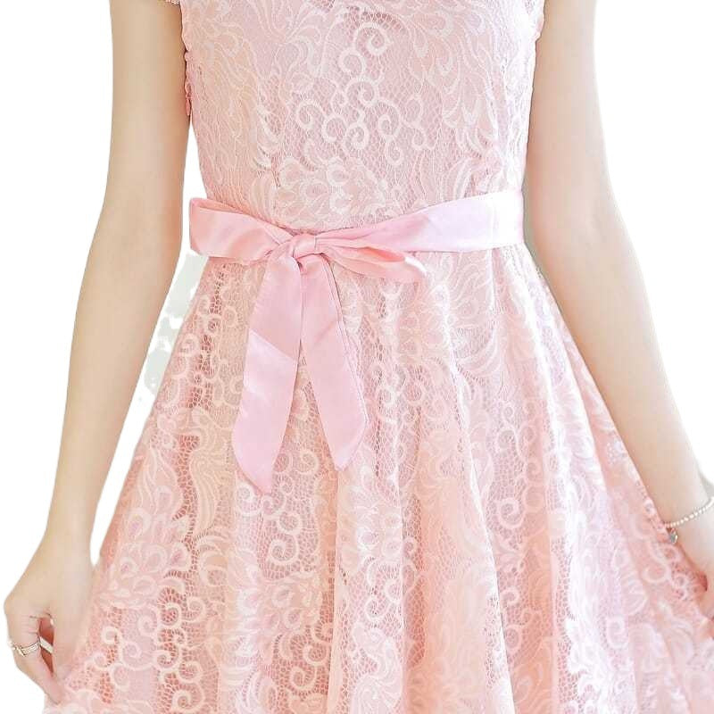 Korean Style Lace Chiffon Waist Slimming Line Skirt