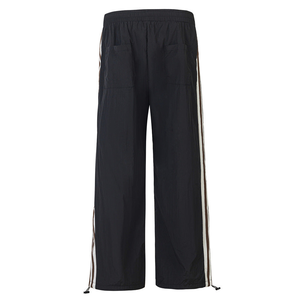 Loose Fashion Brand Pleated Paratrooper Casual Trousers Men