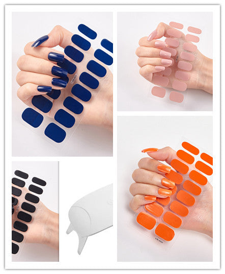 Waterproof and Long Lasting Nail Stickers Letter Color Nail Stickers Full Stickers