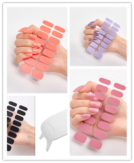 Waterproof and Long Lasting Nail Stickers Letter Color Nail Stickers Full Stickers