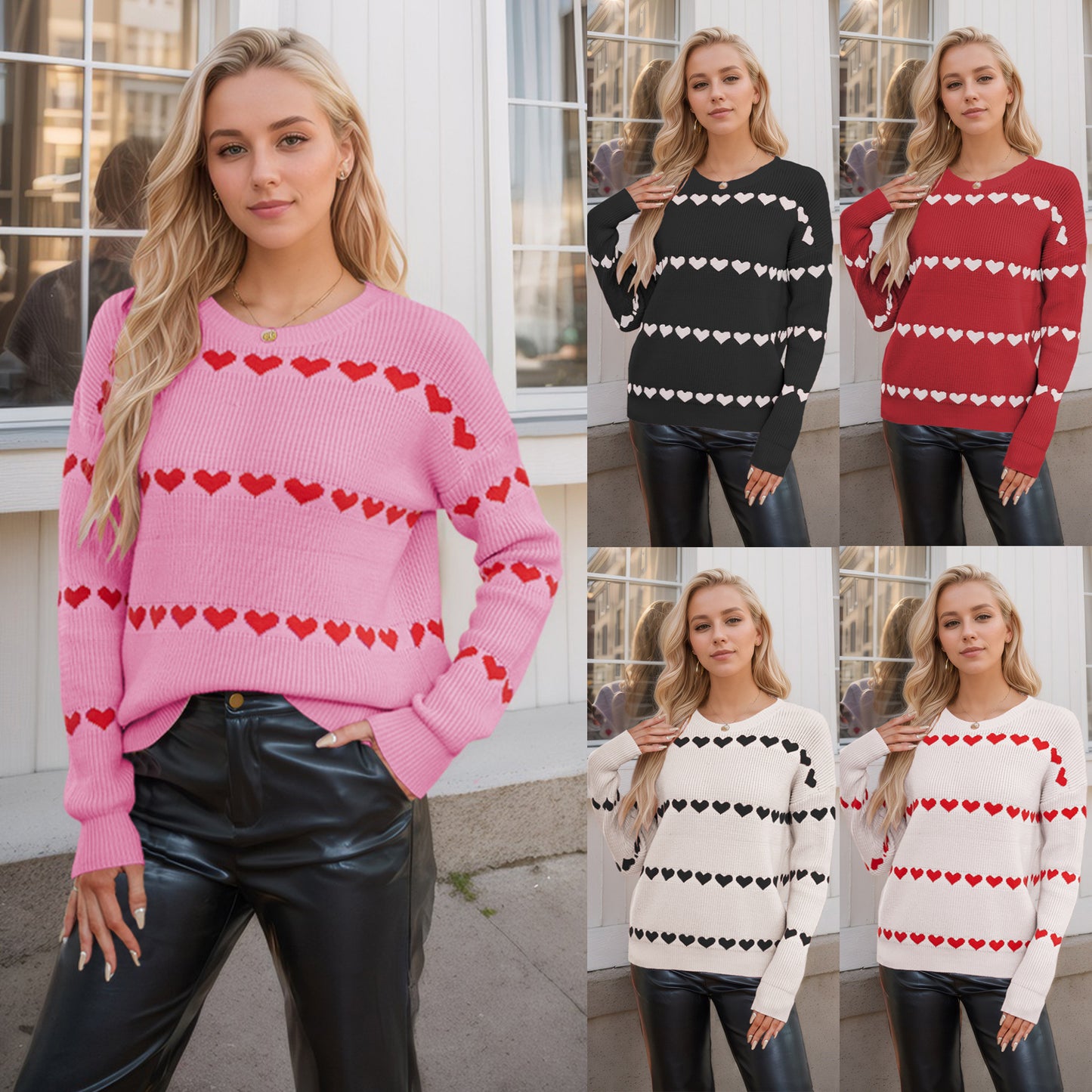 Valentine's Day Love Pullover Women's Knitwear