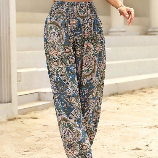 Autumn And Winter New Comfort Casual Printing Ankle Banded Pants