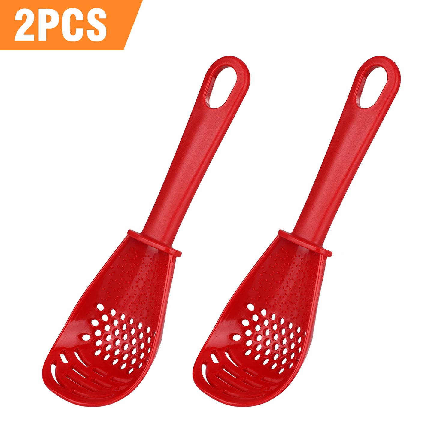 2PCS Kitchen Cooking Spoon Tool Multifunction Scoop Soup Skimmer Heat Resistant Kitchen Cooking Spoon